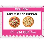 Any 2 x 10" Pizzas