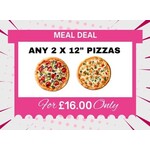 Any 2 x 12" Pizzas